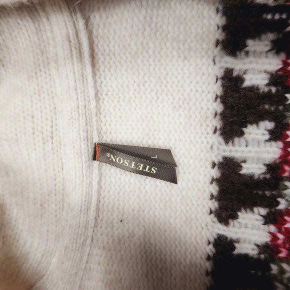 Stetson Knit Cardigan/Sweater Western Style Light Beige L - Picture 7 of 13